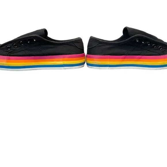 ROCKET dog , size 4, black , rainbow bottom - Picture 2 of 4